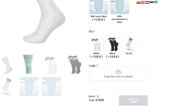 Image upload field created with WooCommerce Product Options